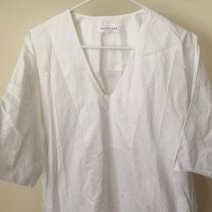 BRAND NEW White Everlane Smock Dress